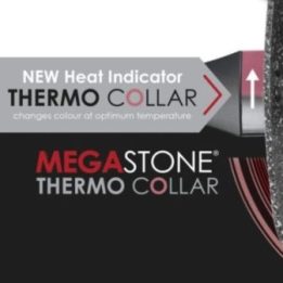 Keptuvė su karščio indikatoriaus žiedu Salter Megastone Thermo Collar, 20 cm