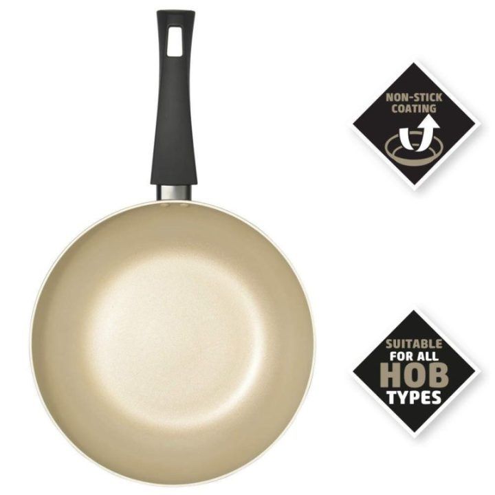 Wok keptuvė Salter Olympus, 28 cm, aukso spalvos