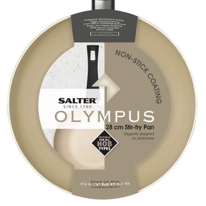 Wok keptuvė Salter Olympus, 28 cm, aukso spalvos