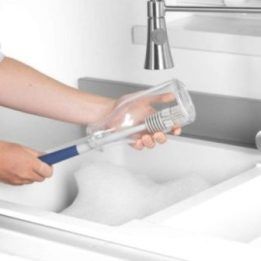 Butelių šepetys su guminiais šereliais Beldray Deep Clean