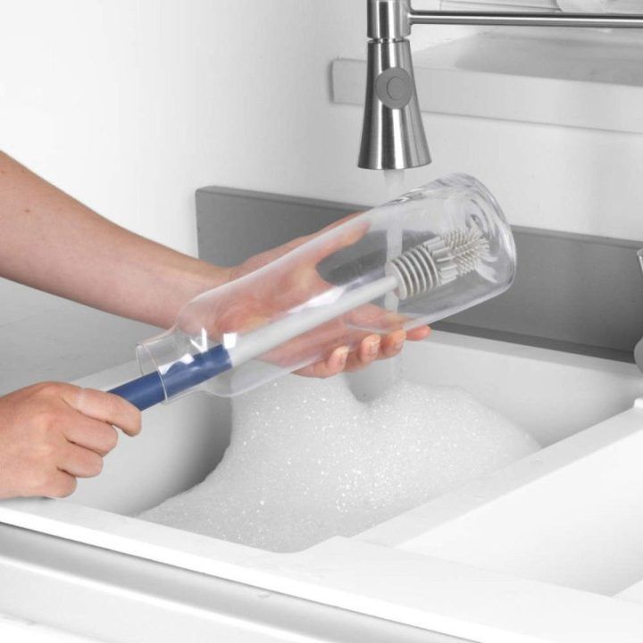 Butelių šepetys su guminiais šereliais Beldray Deep Clean