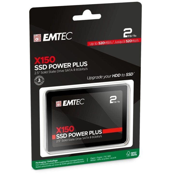 2,5 colio SATA III SSD diskas Emtec X150 Power Plus, 2 TB
