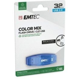 USB 2.0 atmintinė Emtec C410, 32 GB, mėlyna