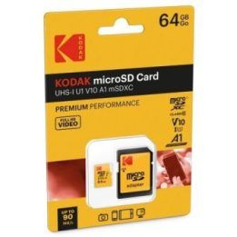 MicroSDXC atminties kortelė Kodak Premium, 64 GB