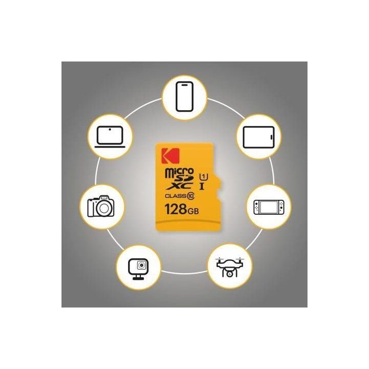 MicroSDXC atminties kortelė Kodak Premium, 64 GB