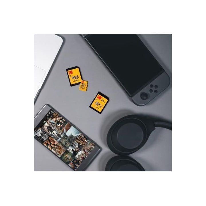 MicroSDXC atminties kortelė Kodak Premium, 64 GB