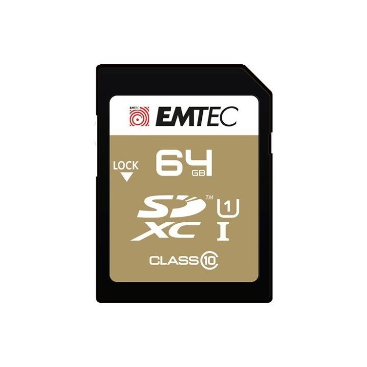 SDXC atminties kortelė UHS-I U1 Emtec EliteGold, 64 GB