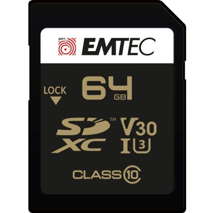 SDXC atminties kortelė UHS-I U3 Emtec SpeedIN Pro, 64 GB