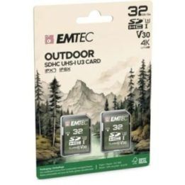 SDHC atminties kortelių rinkinys EMTEC Outdoor, 2 × 32 GB