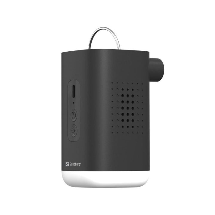 Įkraunamas oro siurblys-žibintas Sandberg Mini Air Pump Lantern, 8,9 × 5 × 5 cm