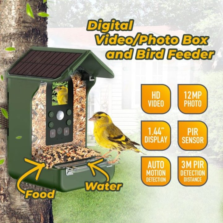 Paukščių lesyklėlė-kamera su judesio aptikimu Easypix BirdyCam