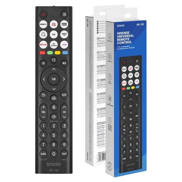 Universalus „Hisense“ TV pultas SAVIO RC-32