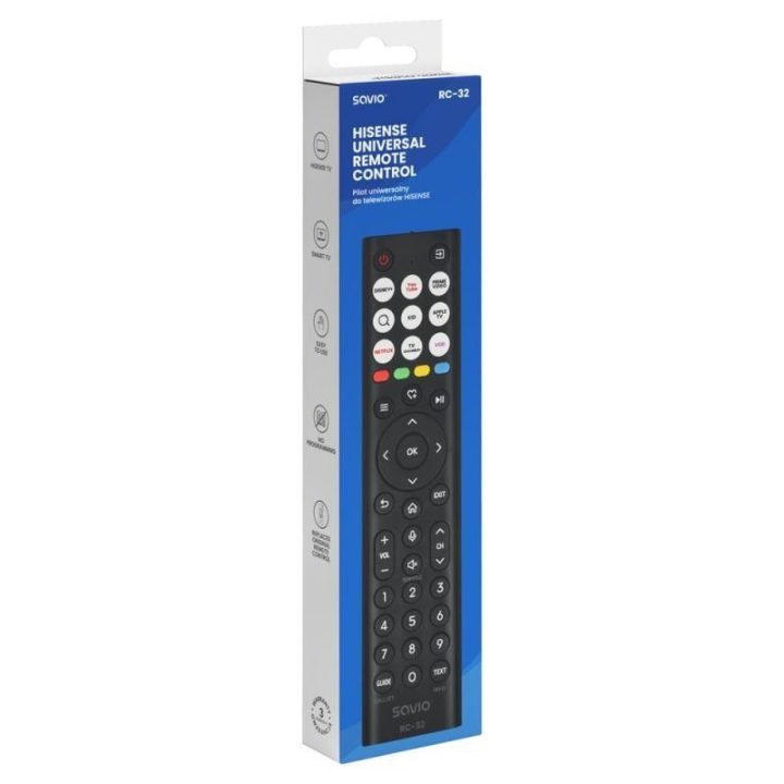 Universalus „Hisense“ TV pultas SAVIO RC-32