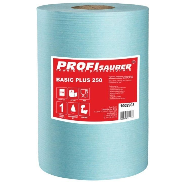 Pramoninis nepelėjantis valymo audinys ProfiSauber BASIC PLUS 250