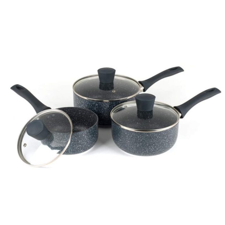 Puodų rinkinys Russell Hobbs Nightfall Stone, 3 vnt., 16, 18 ir 20 cm