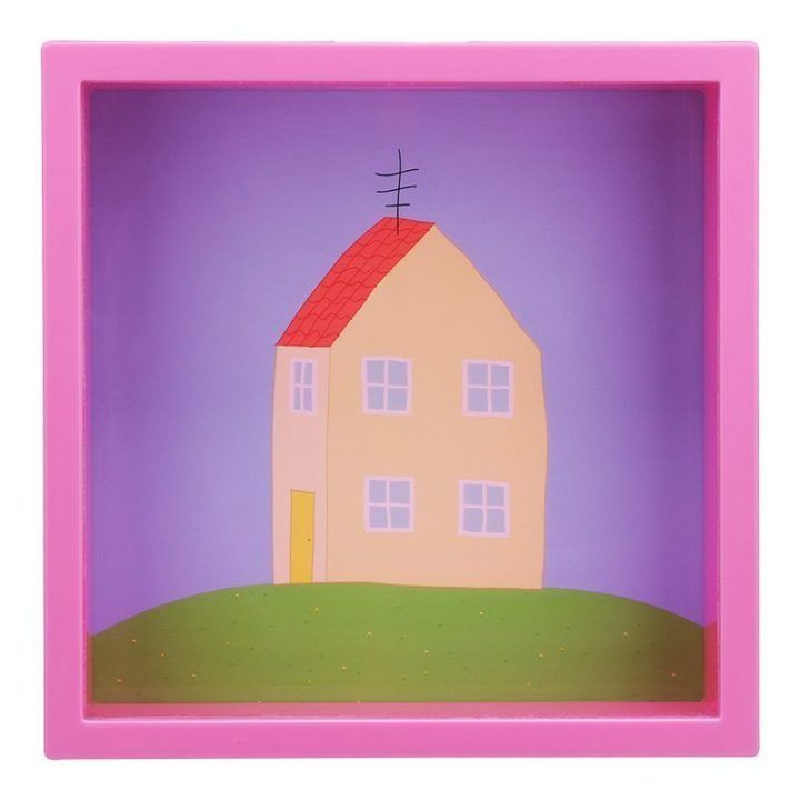 Taupyklė-rėmelis su Peppa Pig motyvu Paladone, 18 cm, rožinė