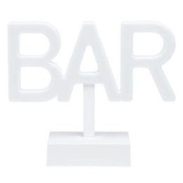 Neoninis LED stalo šviestuvas su baro užrašu Paladone, 19 cm, raudonas