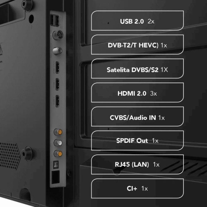 4K UHD išmanusis televizorius Manta 55LUV125E
