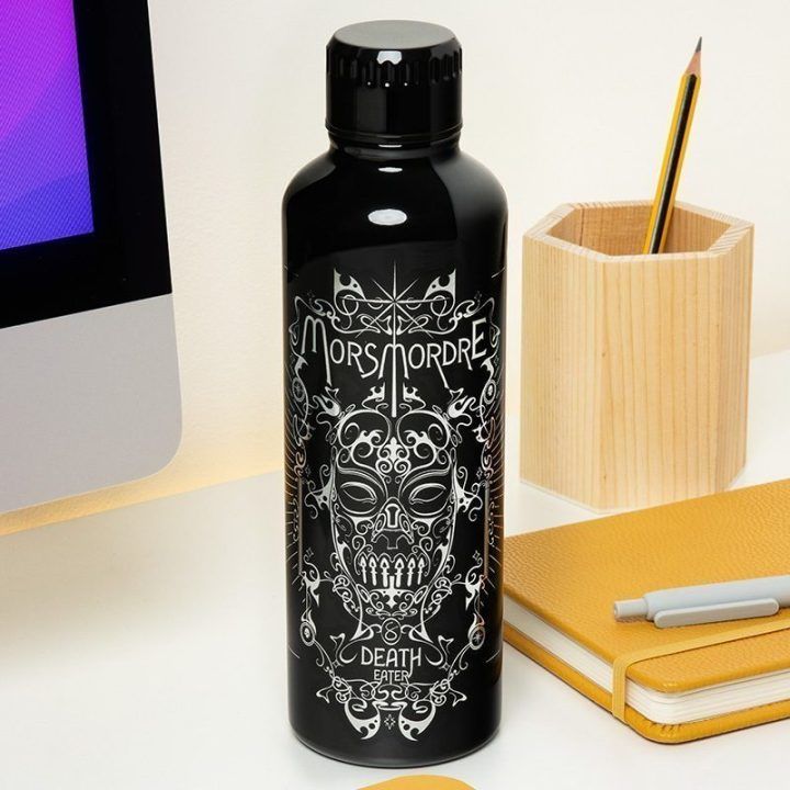 Nerūdijančio plieno gertuvė su Mirties Valgytojo kaukės motyvu Harry Potter Paladone, 500 ml