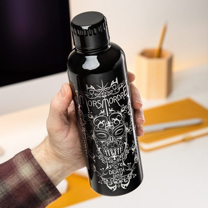 Nerūdijančio plieno gertuvė su Mirties Valgytojo kaukės motyvu Harry Potter Paladone, 500 ml