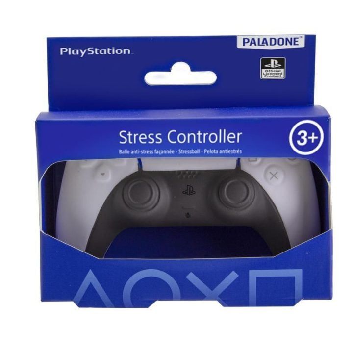 Streso kamuoliukas PS5 pulto formos Paladone Stress Controller, 11 × 7,5 cm, baltas