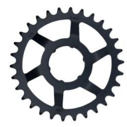 Dviračio žvaigždutė KMC Shimano Wide, 30 dantų, juoda