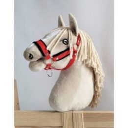 Hobby horse apynasris (kantaras) A3, reguliuojamas, raudonas su juodu kailiuku - Super Hobby Horse