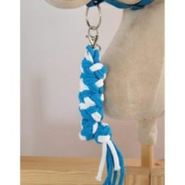 Hobby horse pavadys iš dvigubos virvės, baltas ir turkio spalvos - Super Hobby Horse