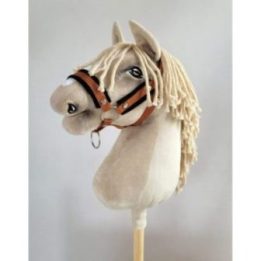 Hobby horse apynasris A3, imbiero spalvos, su juodu kailiuku - Super Hobby Horse