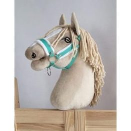 Hobby horse apynasris (kantaras) A3, reguliuojamas, mėtų spalvos su baltu kailiuku - Super Hobby Horse