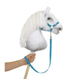 Hobby horse pavadys iš juostos, turkio spalvos - Super Hobby Horse