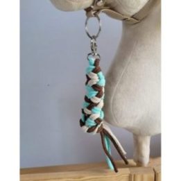 Hobby horse pavadys, pintas iš dvigubos virvės, šviesiai smėlio, rudas ir mėtų spalvos - Super Hobby Horse