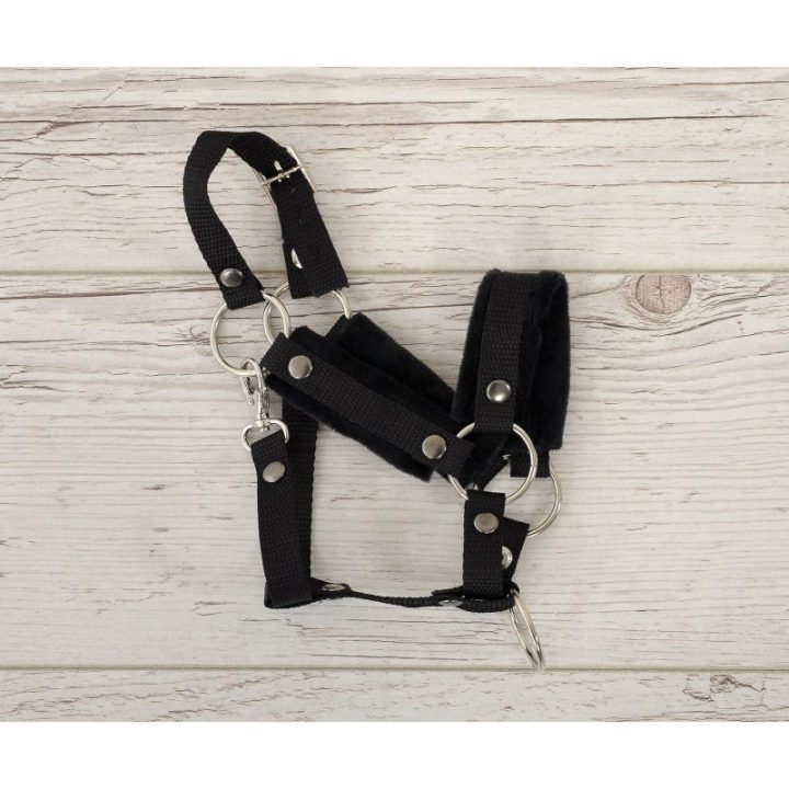 Hobby horse apynasris (kantaras) A3, reguliuojamas, juodas su juodu kailiuku - Super Hobby Horse