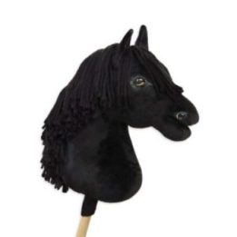 Hobby horse žirgas ant lazdos A3, juodbėris (juodas) - Super Hobby Horse Premium