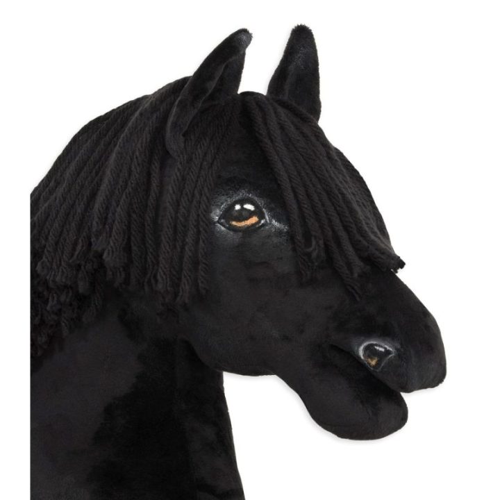 Hobby horse žirgas ant lazdos A3, juodbėris (juodas) - Super Hobby Horse Premium