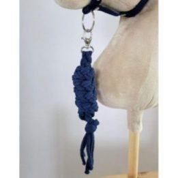 Hobby horse pavadys, pintas iš dvigubos virvės, tamsiai mėlynas - Super Hobby Horse