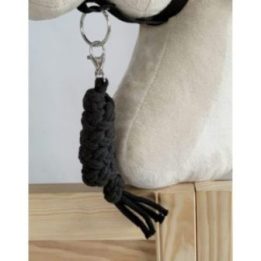 Hobby horse apynasrio su kailiuku ir pavadžio komplektas A3, juodas - Super Hobby Horse