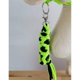 Hobby horse pavadys iš dvigubos virvės, neoninės žalios ir juodos spalvos - Super Hobby Horse