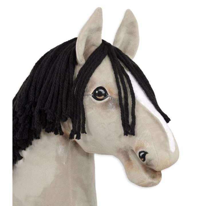 Hobby horse žirgas ant lazdos A3, šviesiai gelsvai rudas - Super Hobby Horse Premium