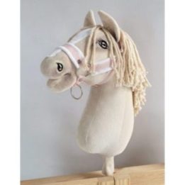 Hobby horse apynasris A3, šviesiai rožinis su baltu kailiuku - Super Hobby Horse