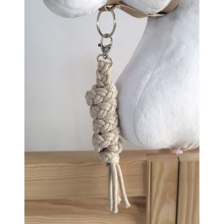 Hobby horse pavadys, pintas iš dvigubos virvės, smėlio spalvos - Super Hobby Horse