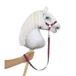 Hobby horse pavadys iš juostos, slyvų spalvos - Super Hobby Horse