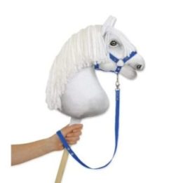 Hobby horse pavadys iš juostos, mėlynas - Super Hobby Horse