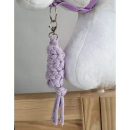 Hobby horse pavadys, pintas iš dvigubos virvės, violetinis - Super Hobby Horse
