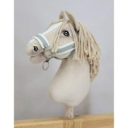 Hobby horse apynasris (kantaras) A3, reguliuojamas, šalavijų žalios spalvos su baltu kailiuku - Super Hobby Horse