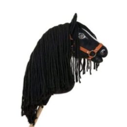 Hobby horse žirgas ant lazdos A3, fryzų žirgas II - Super Hobby Horse Premium