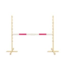 Hobby horse šuolių kliūtis su reguliuojamu aukščiu, rožinė kartelė - Super Hobby Horse
