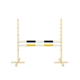 Hobby horse šuolių kliūtis su dviem kartelėmis, juoda ir geltona - Super Hobby Horse