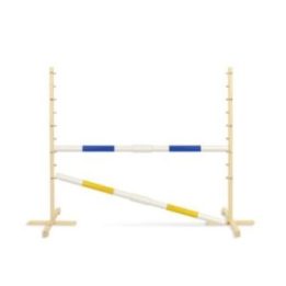 Hobby horse šuolių kliūtis su dviem kartelėmis, mėlyna - Super Hobby Horse