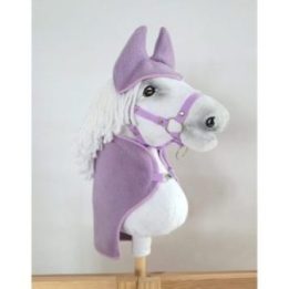 Hobby horse gūnios ir ausų gaubtų komplektas A3, violetinis - Super Hobby Horse
